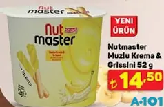 NUTMASTER MUZLU KREMA & GRİSSİNİ 52 G